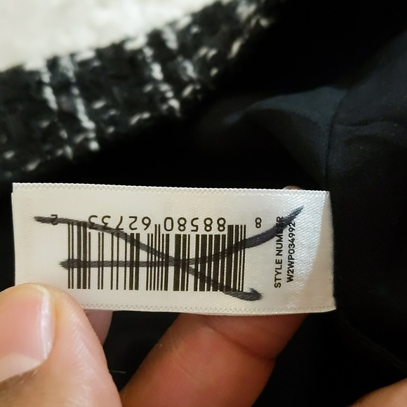 Joe Fresh| NWT Black and White Tweed Plaid Sleeveless Mnii Dress - Picture 16 of 16